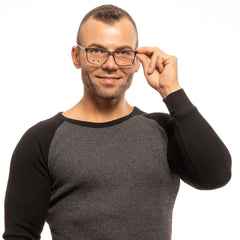 Police Gray Men Glasses Frame - Eyeglasses
