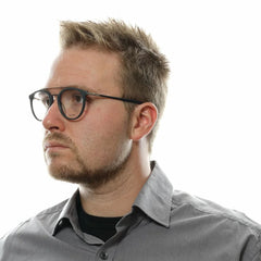 Police Gray Men Glasses Frame - Eyeglasses