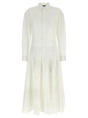 Polo Ralph Lauren White Cotton Midi Dress - 8