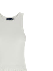 Polo Ralph Lauren White Cotton Midi Dress - XS