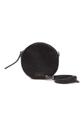 Pompei Donatella Black Leather Women Crossbody Bag - Cross Body Bags