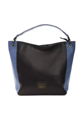 Pompei Donatella Black Leather Women Shoulder Bag - Shoulder Bags