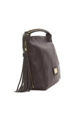 Pompei Donatella Brown Leather Women Shoulder Bag - Shoulder Bags