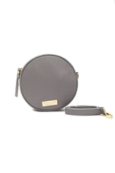 Pompei Donatella Gray Leather Women Crossbody Bag - Cross Body Bags