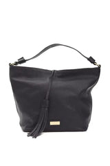 Pompei Donatella Gray Leather Women Shoulder Bag - Shoulder Bags