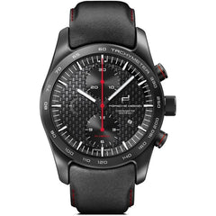 Porsche Design Black Leather Watch - Watches