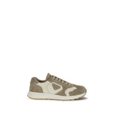 Prada Beige Calf Leather Bos Taurus Athletic Sneakers