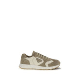 Prada Beige Calf Leather Bos Taurus Athletic Sneakers - EU45/US12