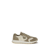 Prada Beige Calf Leather Bos Taurus Athletic Sneakers - EU45/US12