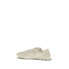 Sneakers Prada Bos Taurus em Pele Bege