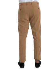 Prada Beige Cashmere Men Straight Fit Dress Pants - Trousers