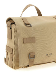 Prada Beige Cotton Crossbody Bag