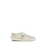 Prada Beige Fabric Low Top Sneakers - EU41/US11
