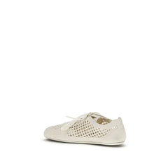 Prada Beige Fabric Low Top Sneakers - EU41/US11