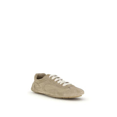 Prada Beige Lamb Ovis Aries Aries Athletic Sneakers