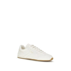 Prada Beige Lamb Ovis Aries Aries Low Top Sneakers - EU37/US7