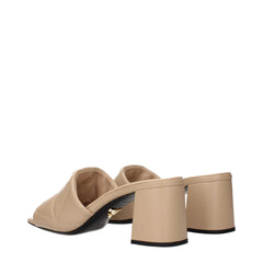 Prada Beige Leather Slippers Sandals - EU36/US6