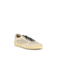 Prada Beigefarbene Polyester-Sneakers