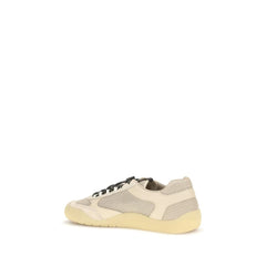 Prada Beigefarbene Polyester-Sneakers