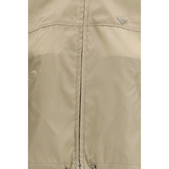 Prada Beige Recycled Polyamide Shell Jacket