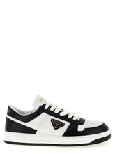 Prada Bicolor Calfskin Low Top Sneakers