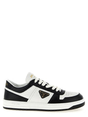 Prada Bicolor Calfskin Low Top Sneakers