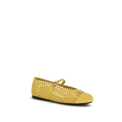 Prada Bicolor Cotton Ballet Flats - EU37/US7