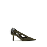 Prada Bicolor Cotton High Heel Pumps - EU37/US7