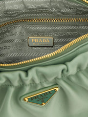 Prada Bicolor Lamb Leather Shoulder Bag