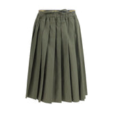 Prada Bicolor Polyester Midi Skirt - IT42 | L