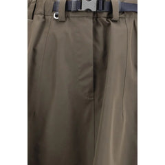 Prada Bicolor Recycled Polyester Midi Skirt - IT44 | L