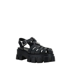 Prada Black Acetate Platform Sandals