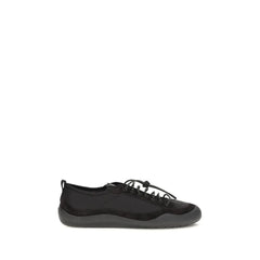 Prada Black Calf Leather Bos Taurus Athletic Sneakers