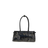 Prada Black Calf Leather Bos Taurus Handbag