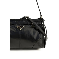 Prada Black Calf Leather Bos Taurus Handbag
