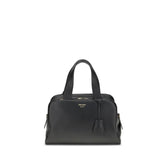 Prada Black Calf Leather Bos Taurus Handbag - Satchel Bags