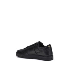 Sneakersy Prada Czarne ze skóry cielęcej Bos Taurus