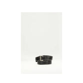 Prada Black Calf Leather Bos Taurus Regular Belt