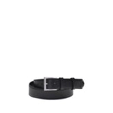 Prada Black Calf Leather Bos Taurus Regular Belt