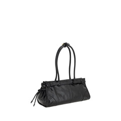 Prada Black Calf Leather Bos Taurus Shoulder Bag