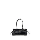 Prada Black Calf Leather Bos Taurus Shoulder Bag