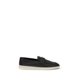 Prada Loafer aus schwarzem Kalbshaut – Bos Taurus