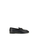 Prada Black Calf Leather Bos Taurus Slip-On Loafers - EU36.5/US6.5