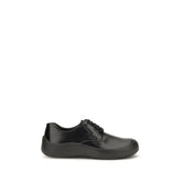 Prada Black Calf Leather Bos Taurus Sneakers