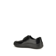 Prada Black Calf Leather Bos Taurus Sneakers