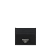 Prada Black Calf Leather Bos Taurus Wallet