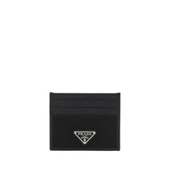 Prada Black Calf Leather Bos Taurus Wallet