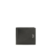 Prada Black Calf Leather Bos Taurus Wallet