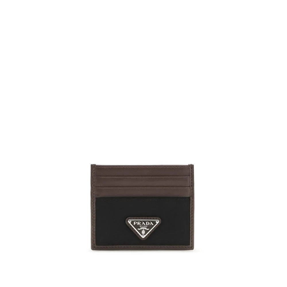 Prada Black Calf Leather Bos Taurus Wallet