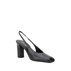 Prada Black Calf Leather Pumps - EU37.5/US7.5 - Heels